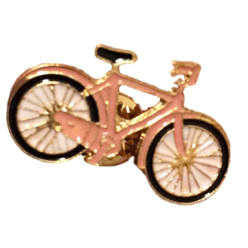 Pink Vintage Beach Cruise Enamel Pin